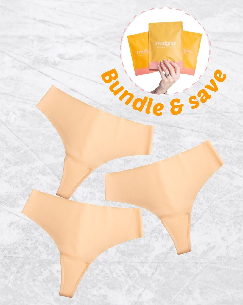 Fredgies camel toe proof seamless underwear for gym